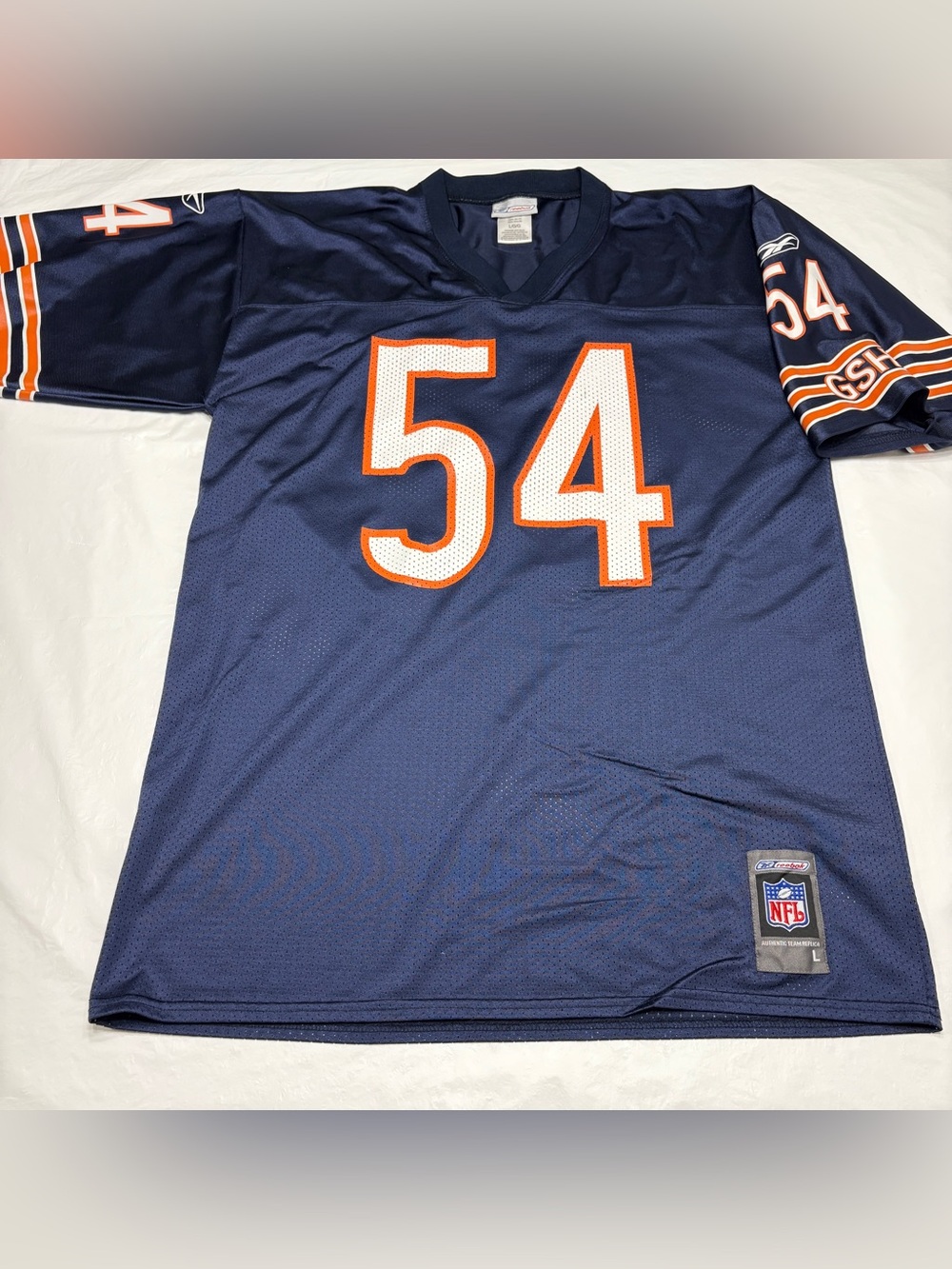 Reebok Brian Urlacher #54 Chicago Bears NFL Football Jersey Menโs Large